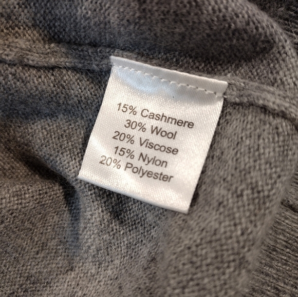 Kallspin gray cashmere wool blend sweater - Picture 10 of 11